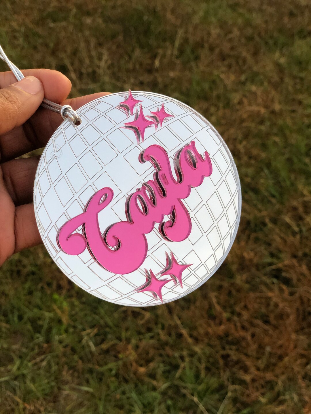 Disco Ball Ornament Wooden Christmas Tree Decor Disco Ball Etsy