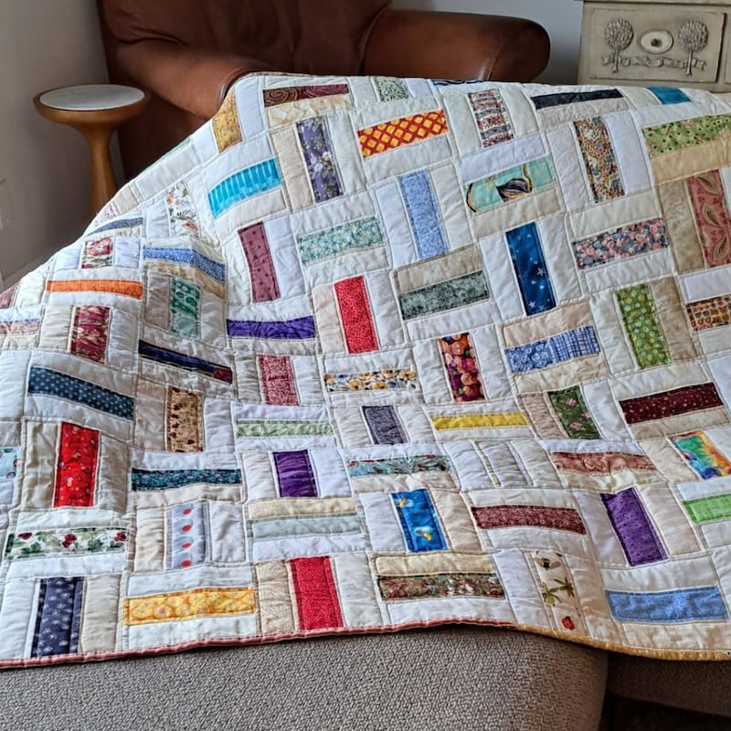 Rail Fence Quilt Pattern Etsy