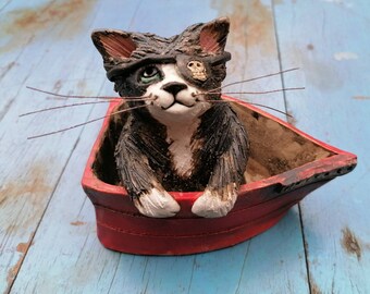 Ceramic Pirate cat