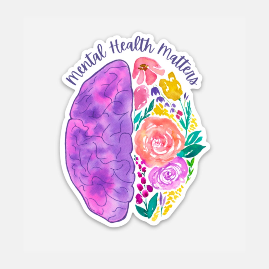 Mental Health Matters Vinyl Sticker: Mental Health Awareness Decal ...