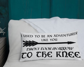 Arrow To The Knee (Dark) Premium Pillow