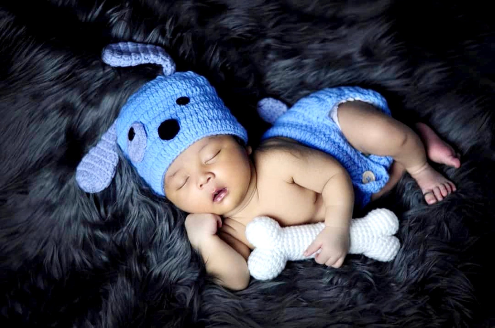 Newborn Dog Outfit Crochet Photography Knit Props Photo Shoot - Etsy