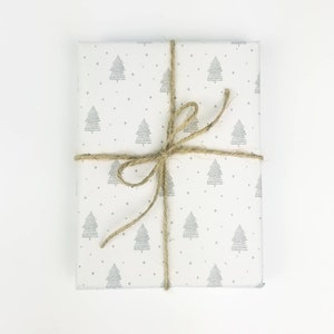 Christmas Tree tissue paper | FSC Eco-friendly Soy Based ink | Xmas trees & snowflakes | Recycled Recyclable packaging