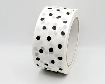 Polka Dot Paper Packaging Tape: Self Adhesive Recyclable Kraft Tape