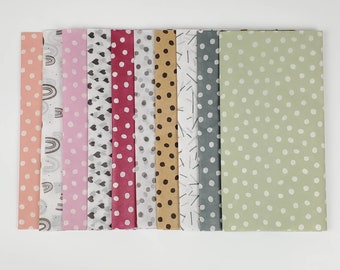 Patterned Tissue Paper Sample Pack: Eco-Friendly Recycled Paper