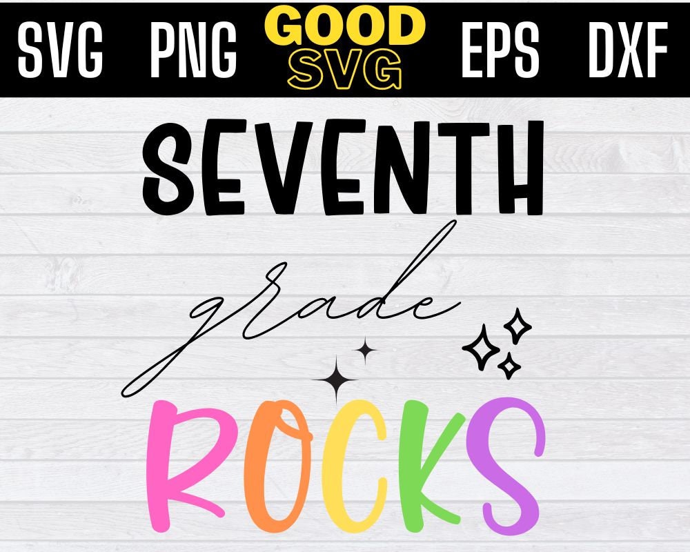 7th Grade Rocks Sticker 7th Grade Rocks
