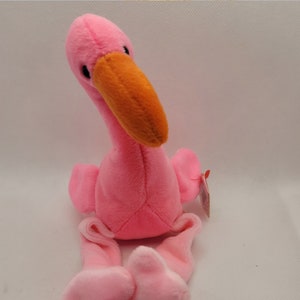TY Beanie Babies Pinky Flamingo Bird - Etsy