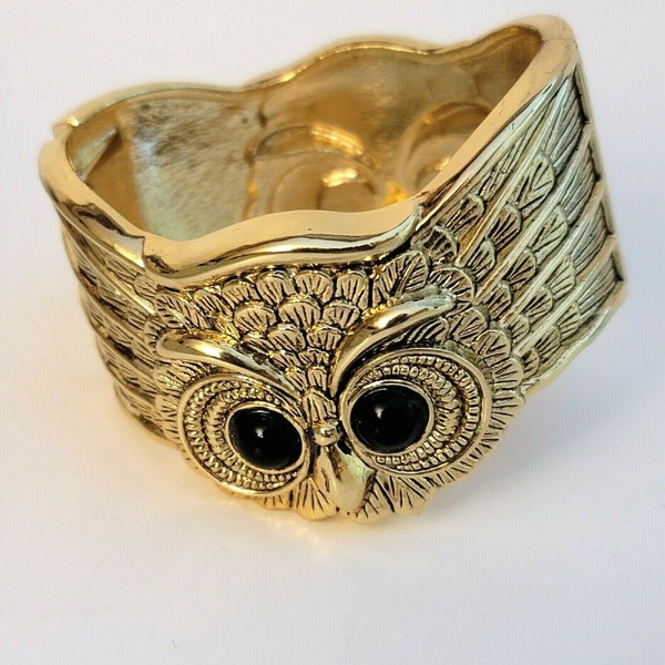 Gold Owl Bracelet Etsy