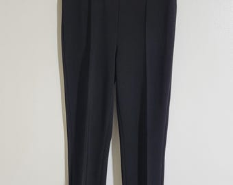 Joseph Ribkoff Black Pants Size 6 Stretch Pull On Straight Leg Classic Dress Pants