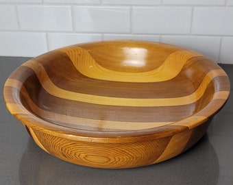 Vintage Holz geschnitzte Schüssel Rustikale Burl Dekorative Anzeige für Home Decor & Herzstück