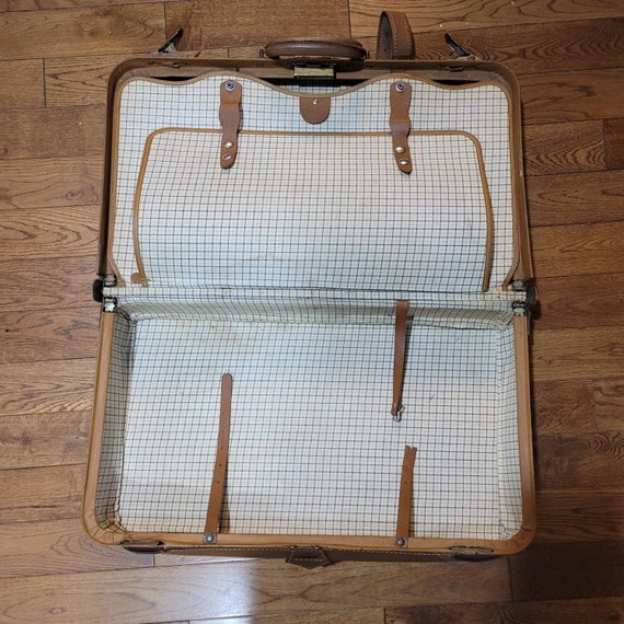 1940s Leather Suitcase with Dividers Luggage, Travel … Gem