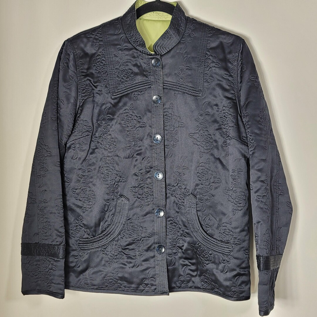 Green Reversible Quilted Jacket