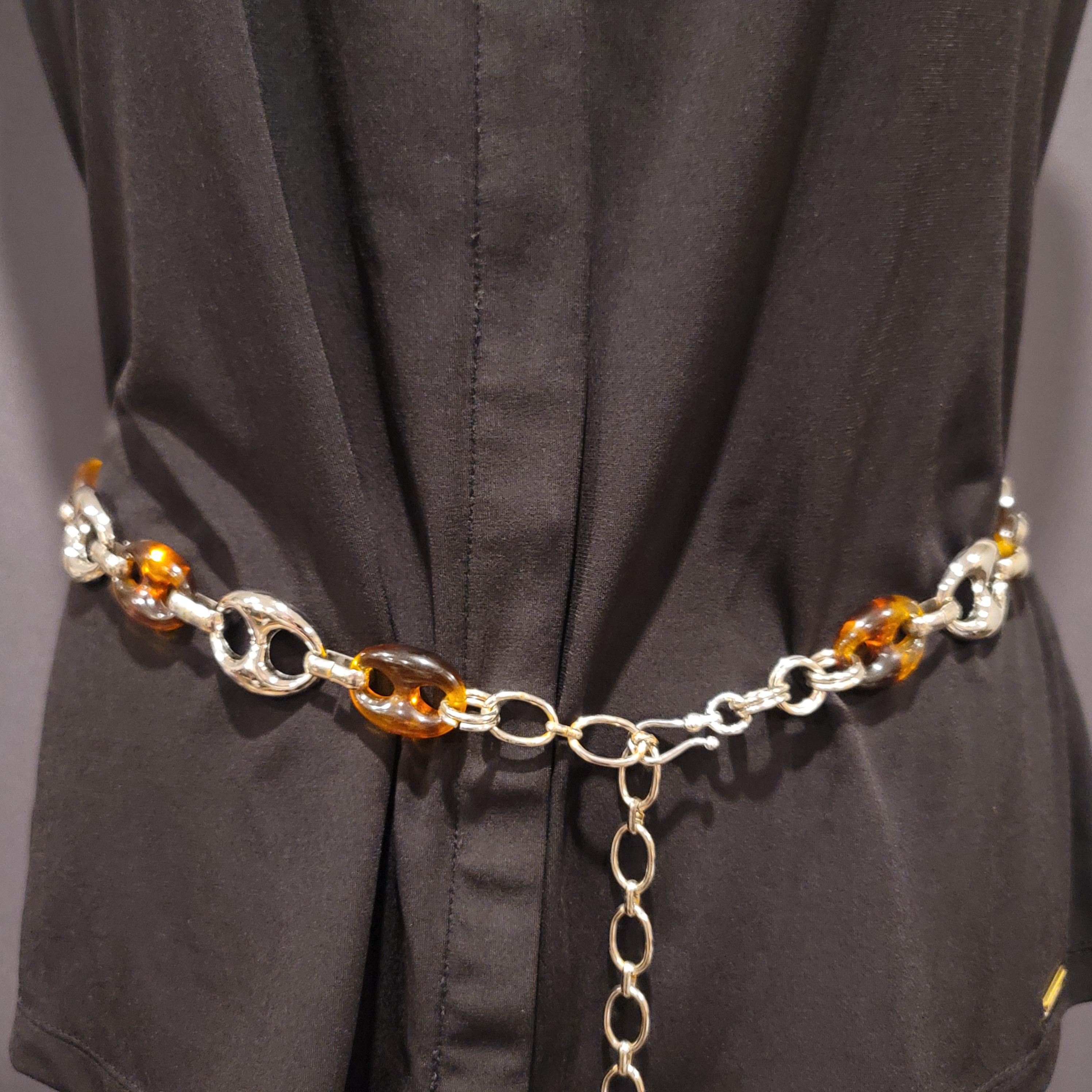 Vintage Lucite Wide Belt Gold Rope Detail Sculptural Waist Belt XS Vintage Lucite Belt - Etsy main image 4