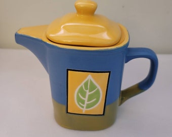 Vintage kleine Teekanne aus Keramik