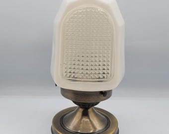 Vintage Bathroom Vanity Light Fixture White 9 inch