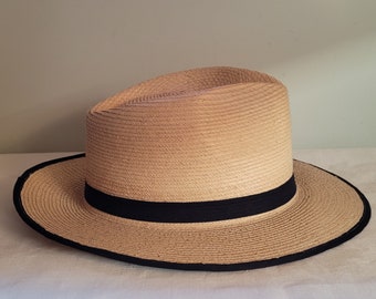 Vintage Straw Hat Amish Style Hat 57 cm diameter