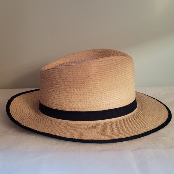 Vintage Straw Hat Amish Style Hat - image 1