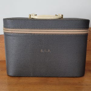 Valigetta per il trucco Vintage Grey Train Travel Vanity Clix Canada