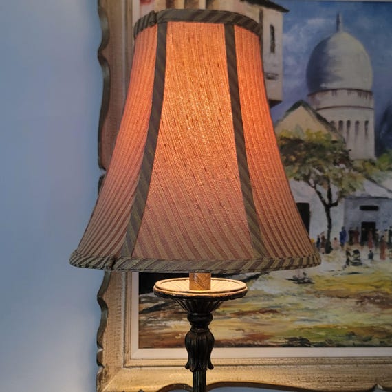 Vintage Victorian lamp Bell Textile Shades