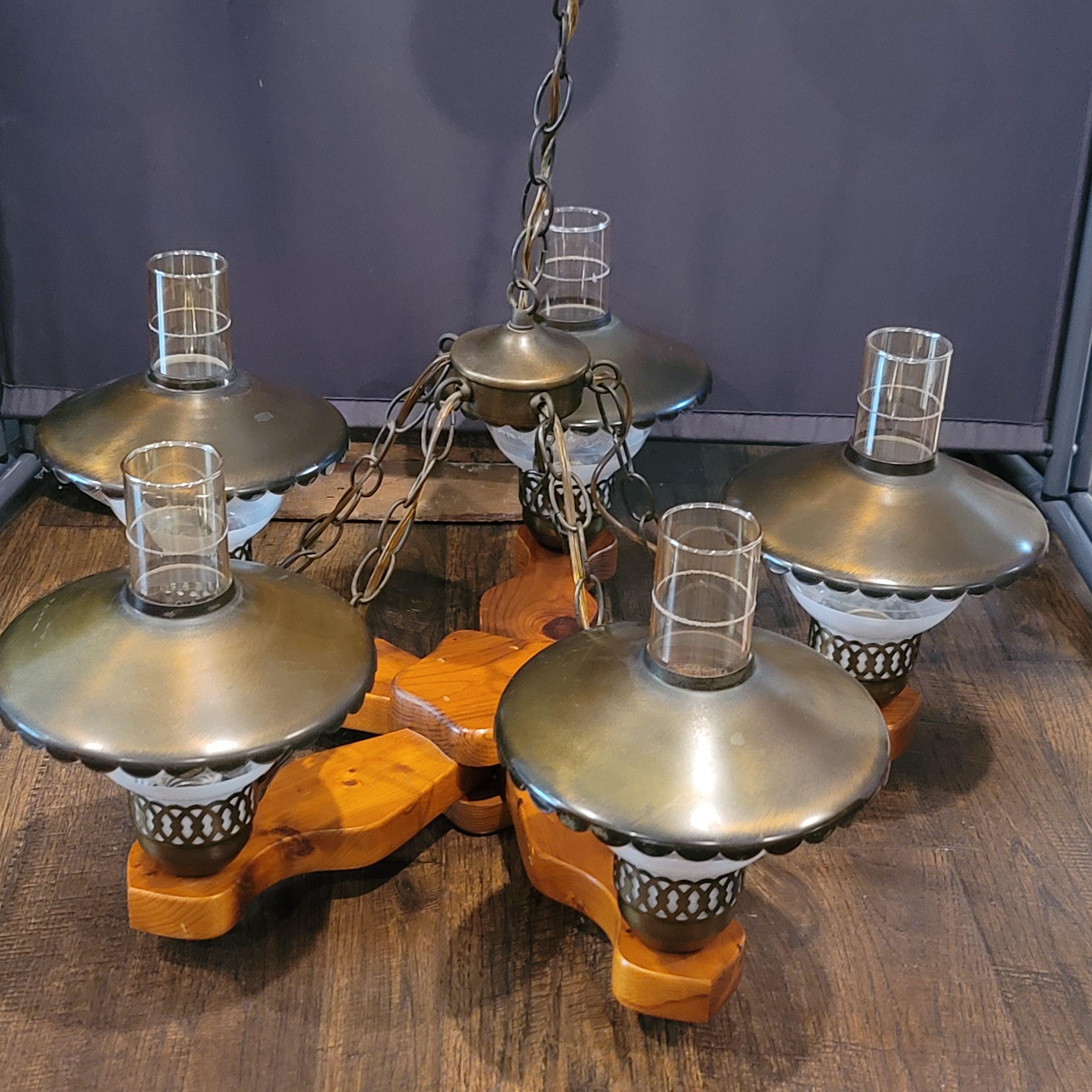 Gracie Oaks Lustre En Roue De Wagon Spoutnik à 4 Lumières à Intensité Variable Triva