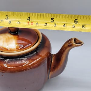 Small Single Cup Tea Pot Individual Size Brown Vintage EUC Ceramic ...
