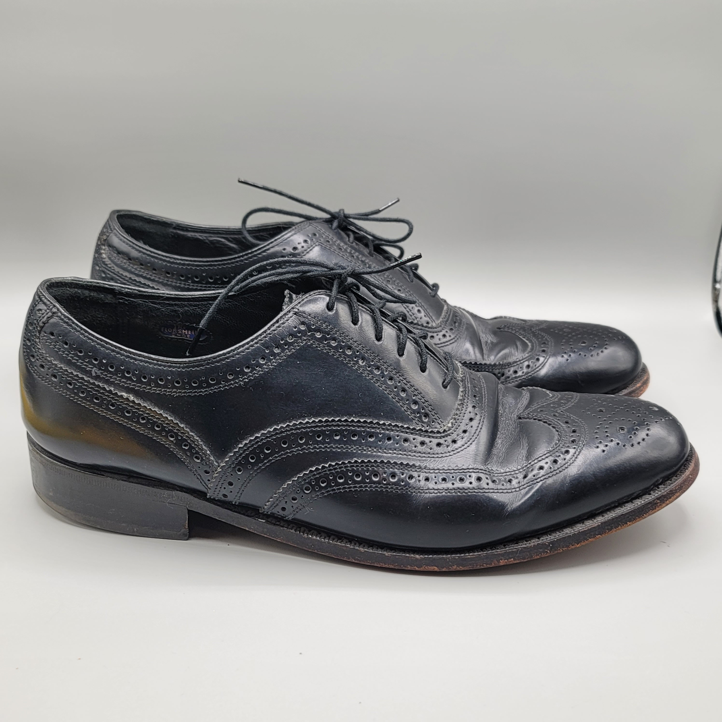 Florsheim Men’s Size 11.5 US Shoes Leather Black Oxford 18359-01 Florsheim Mens Oxford Dress Shoe 9 3E Black Lace Up - Etsy main image 4