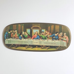 Vintage The Last Supper Jesus Religious Resin Wall Hanging 28 Inches