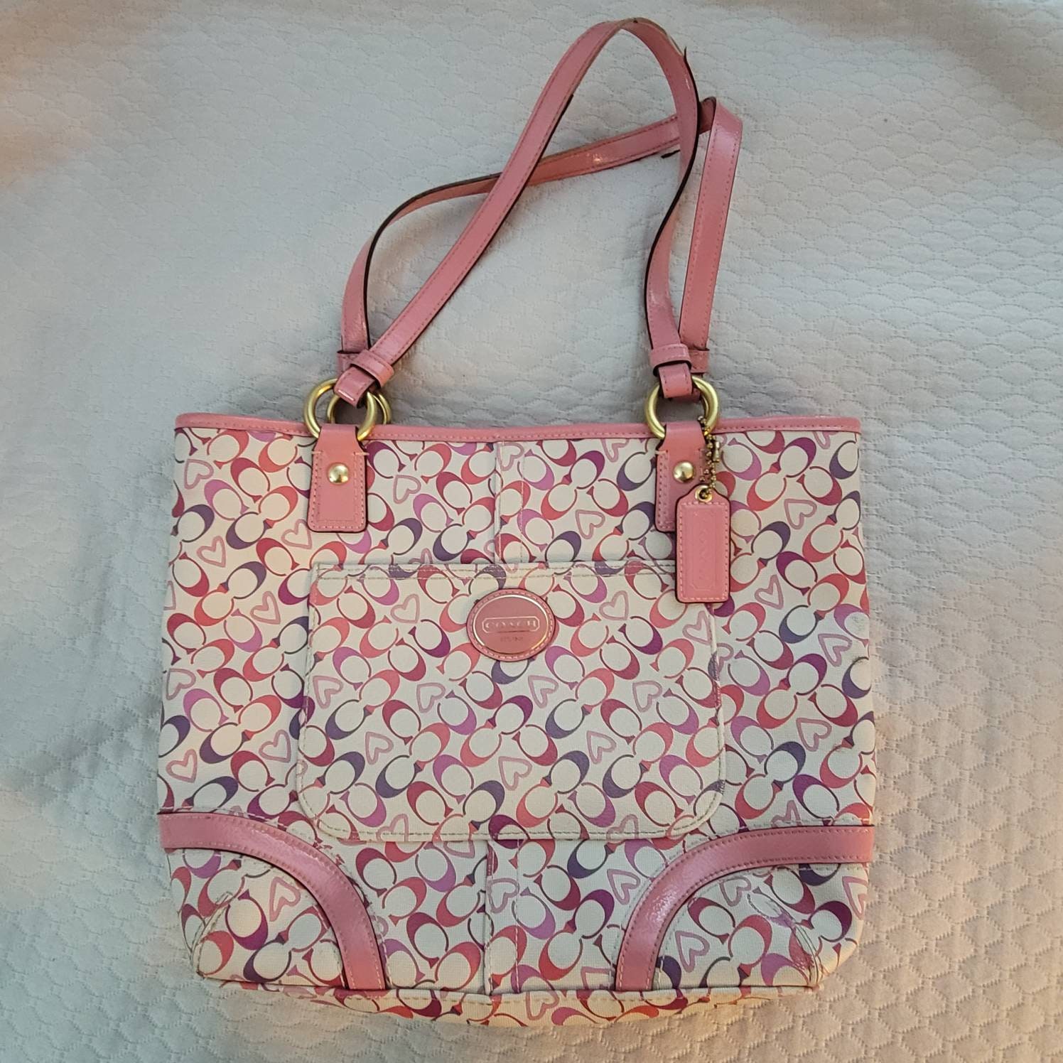 Pink Coach Bag - Etsy Pink Coach Bag - Etsy