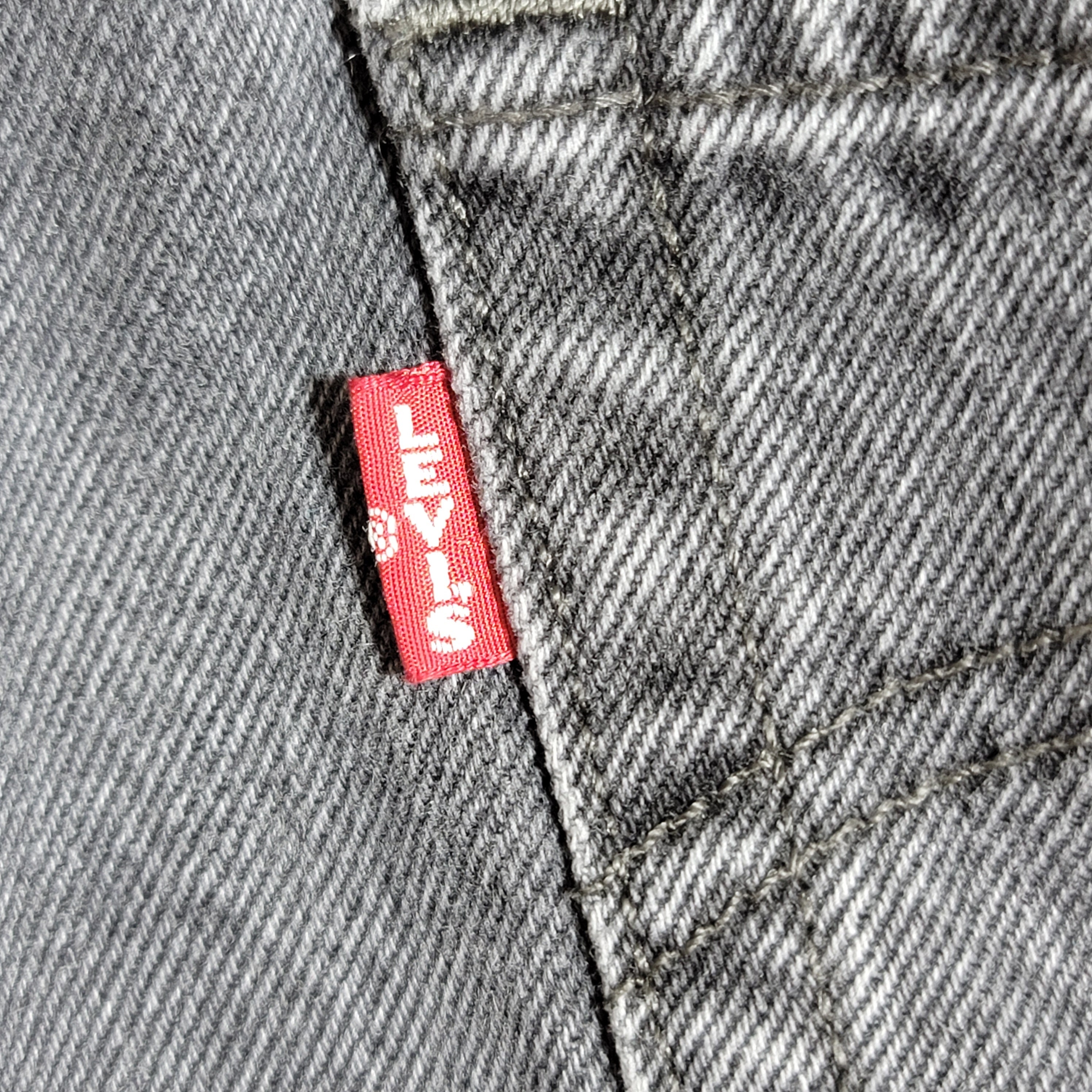 Levis Jeans Womens 32 Black 501 Premium 90s Straight Button