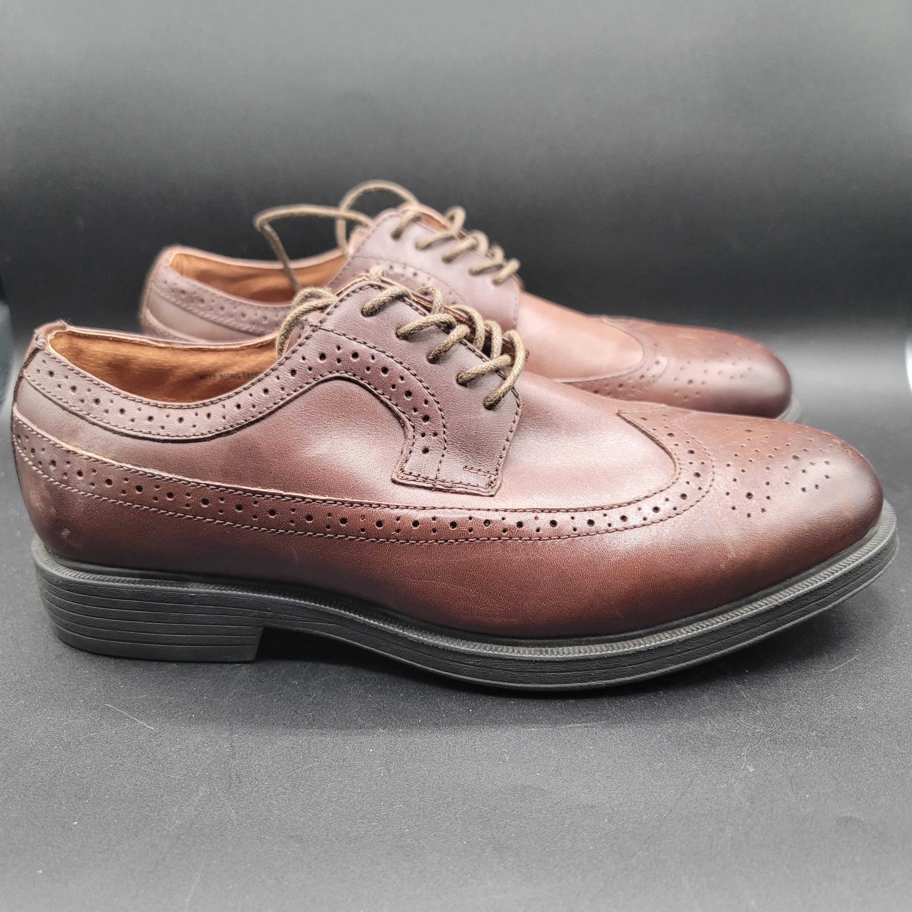 Florsheim Oxford Dress Shoes Size 8 EEE Mens Brown Cushion  display picture 2