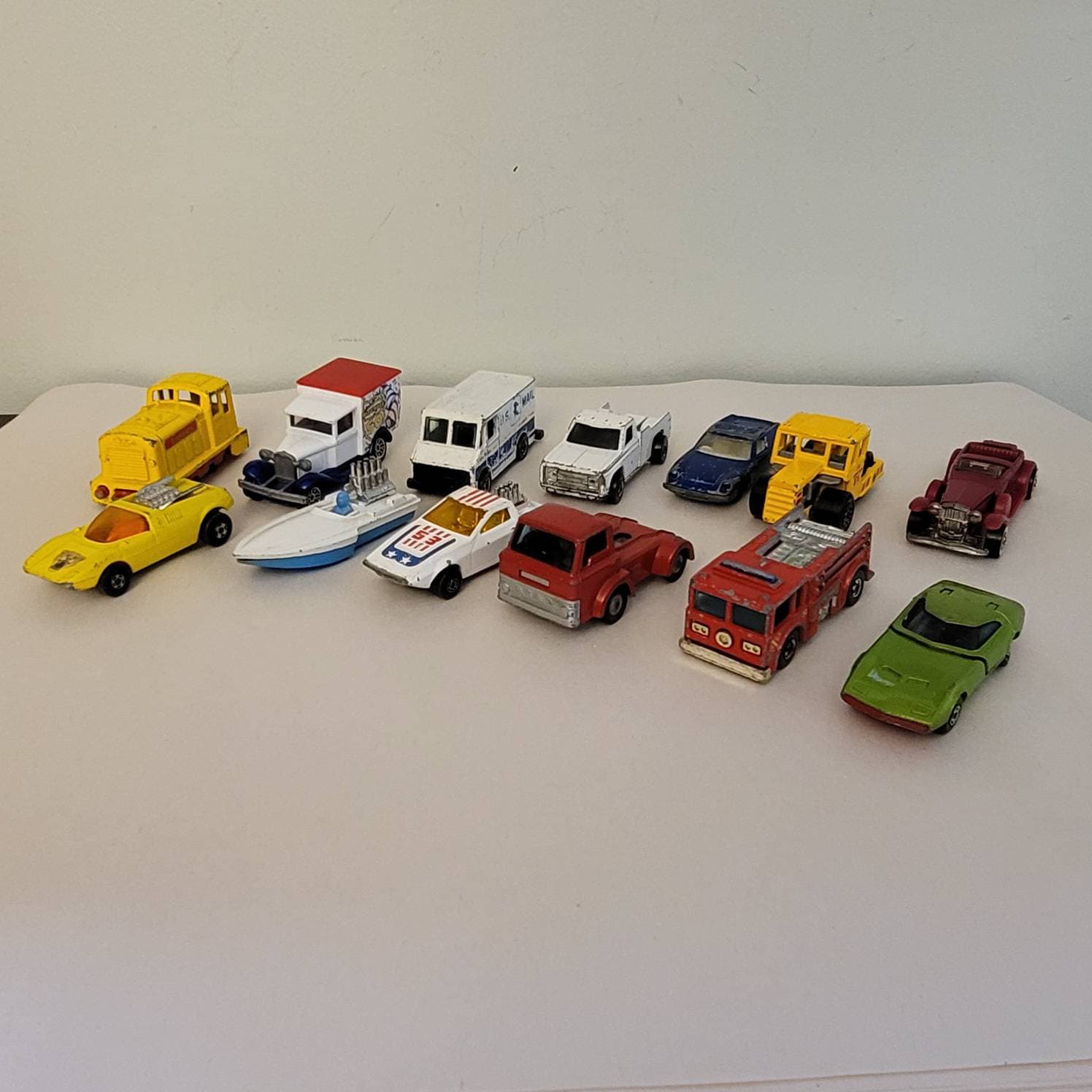 Lot De 4 Voitures Miniatures Matchbox Des Années 1971 à 1973, D'occasion