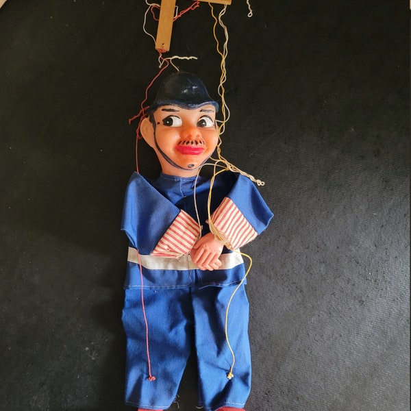 Toy Marionette Vintage Pelham Puppet Cop Policeman (England)