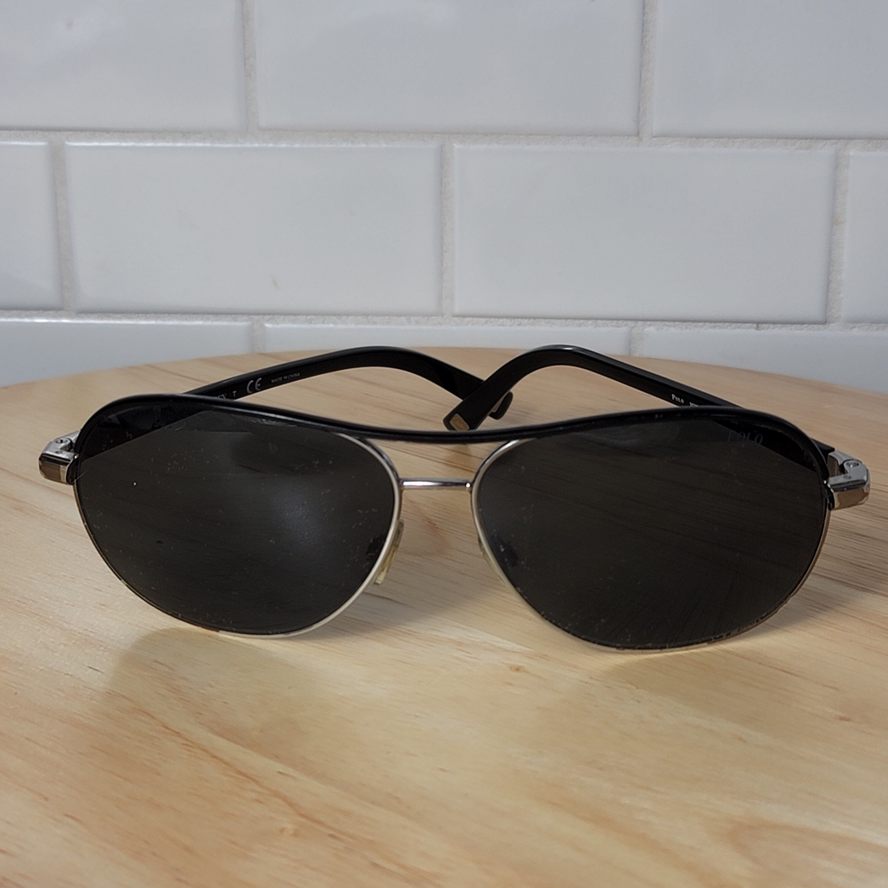 Vintage Polo Ralph Lauren Aviation Sunglasses Black - Etsy display picture 1