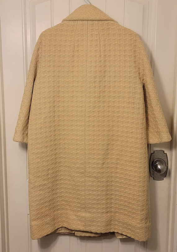 1960s Swing Coat Woven Chatsworth Lurie Saunders - image 3