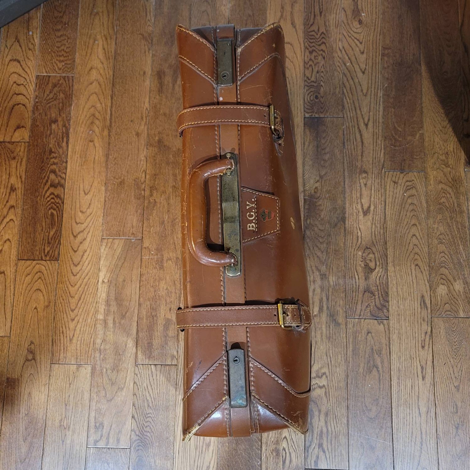 1940s Leather Suitcase With Dividers Luggage Travel Luggage Etsy