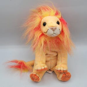 vintage Ty Bushy Lion Plushie 2000 Beanie Baby
