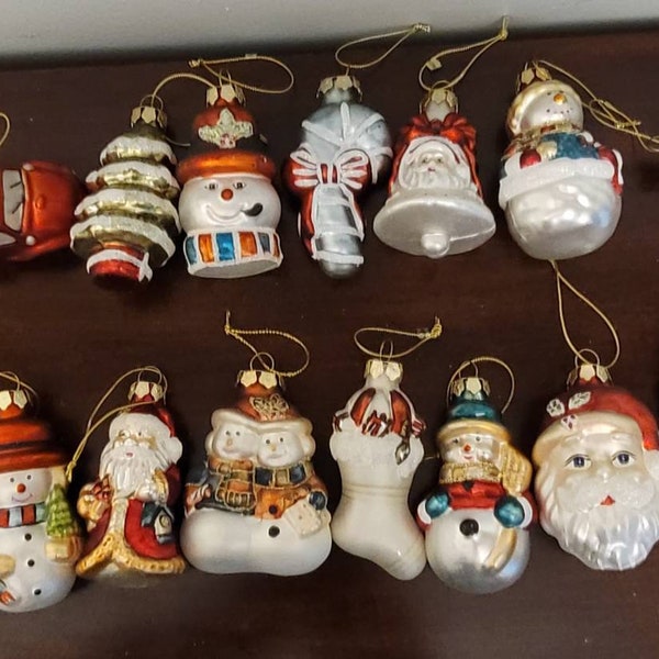 Antique Christmas Mercury Glass Ornaments