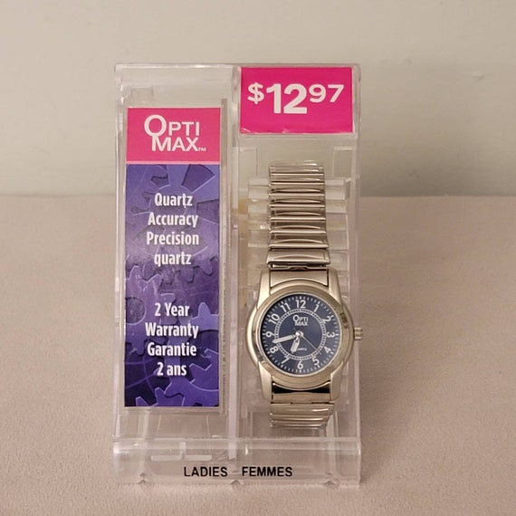 Montre Q&Q Dame Classique - Cadran Blanc Acier Inoxydable, Mouvement Quartz, Neuve De Stock Avec Pile Neuve