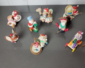 Vintage Christmas Tree Ornaments Carebear Lustre Avon Ornament