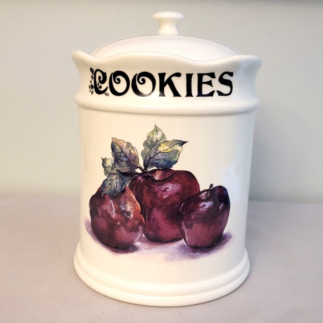Vintage Cookie Jar Ceramic Farmhouse Kitchen Cookie Storage Crock Etsy — free download