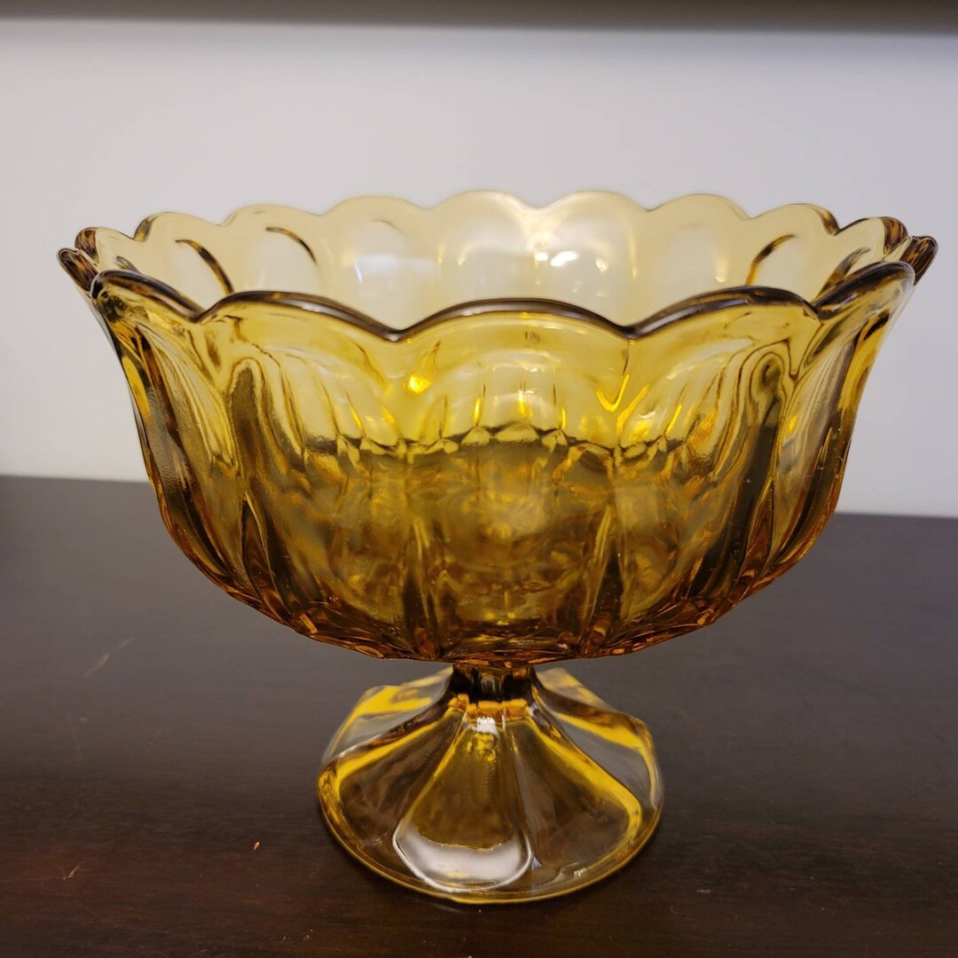 Colored Glass Bowl Dessert Compote Fruit Display Bowl - Etsy