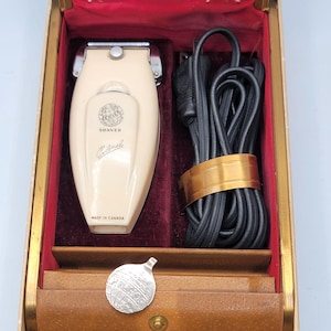 Vintage women Electric Shaver Personal Care with leather case