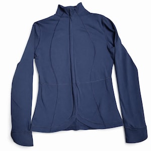 Vintage Lululemon Zip Sweater Made in Canada Size 10 Blue