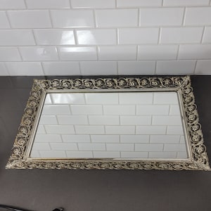 Vintage Hollywood Regency Vanity Mirror Tray