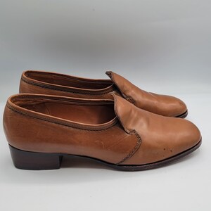 Vintage Bally Shoes Leather Loafers Brown Women display picture 2