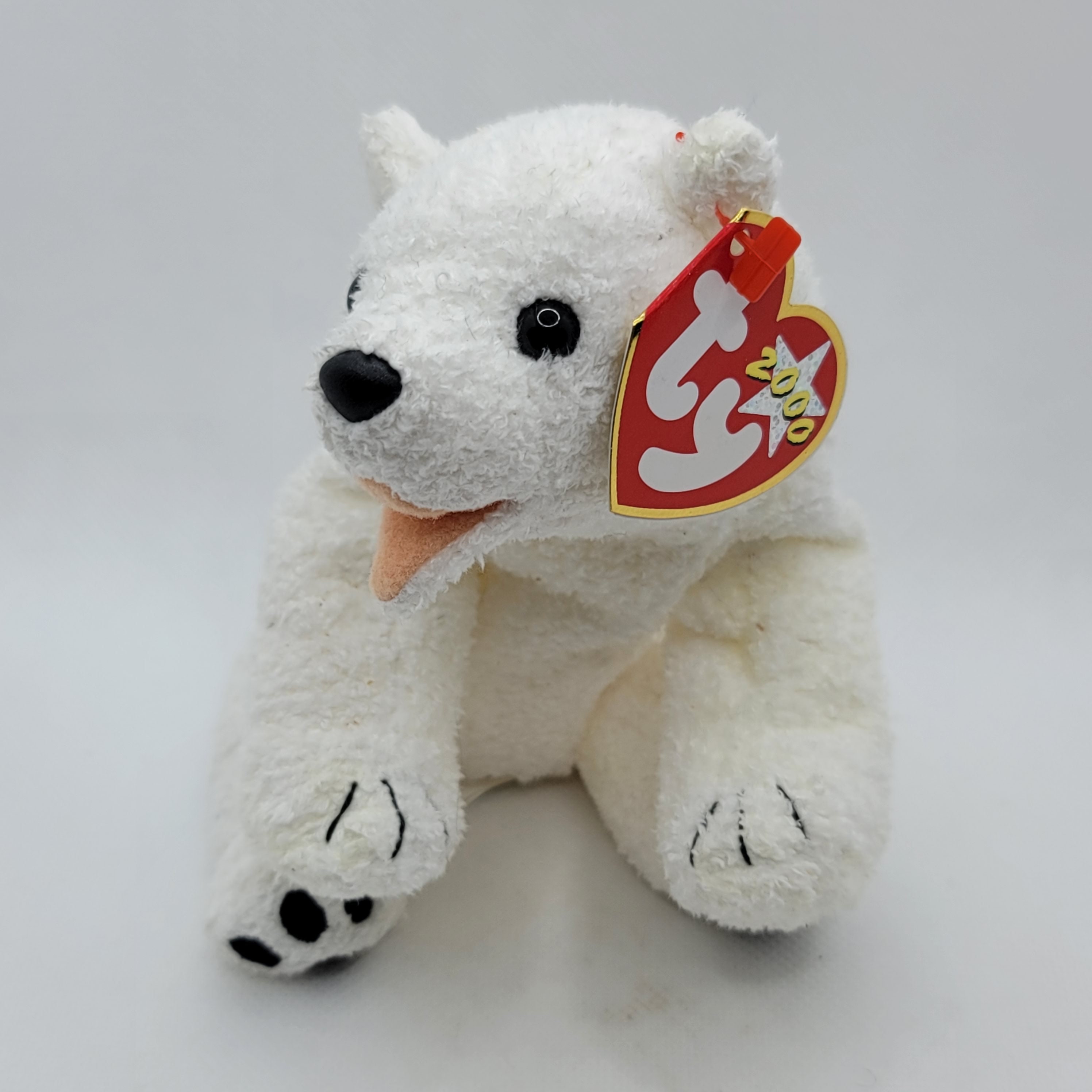 TY Aurora Beanie Baby Plush Toy Retired Collection TY Beany White Polar Bear Toy