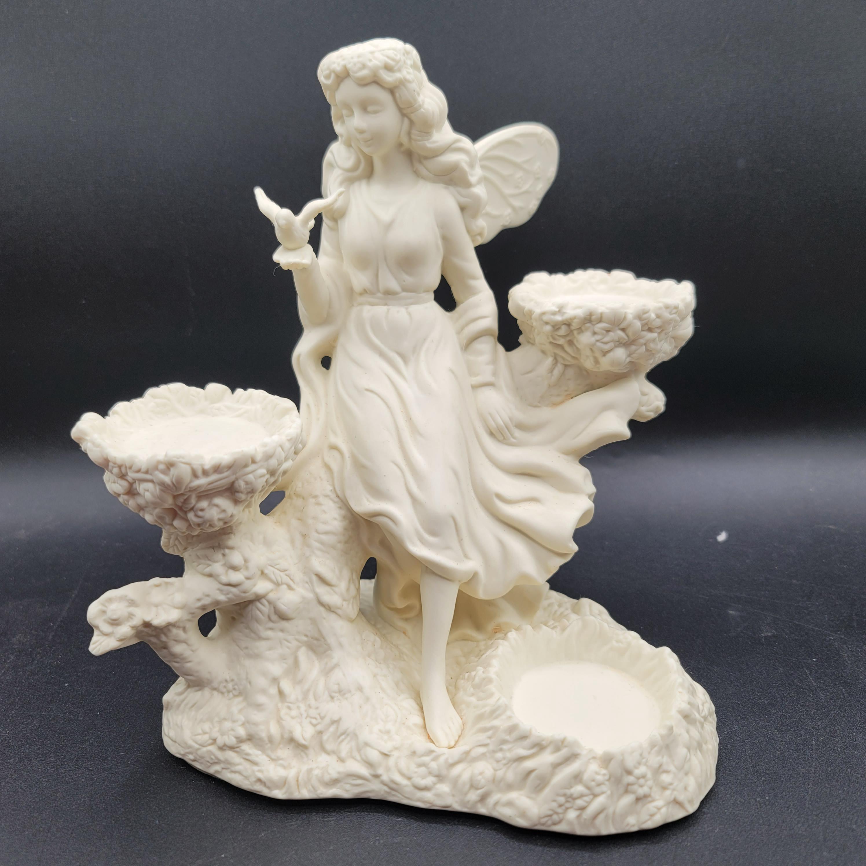 Partylite P7298 Ariana's Garden Fairy Statue Tea Light Candle