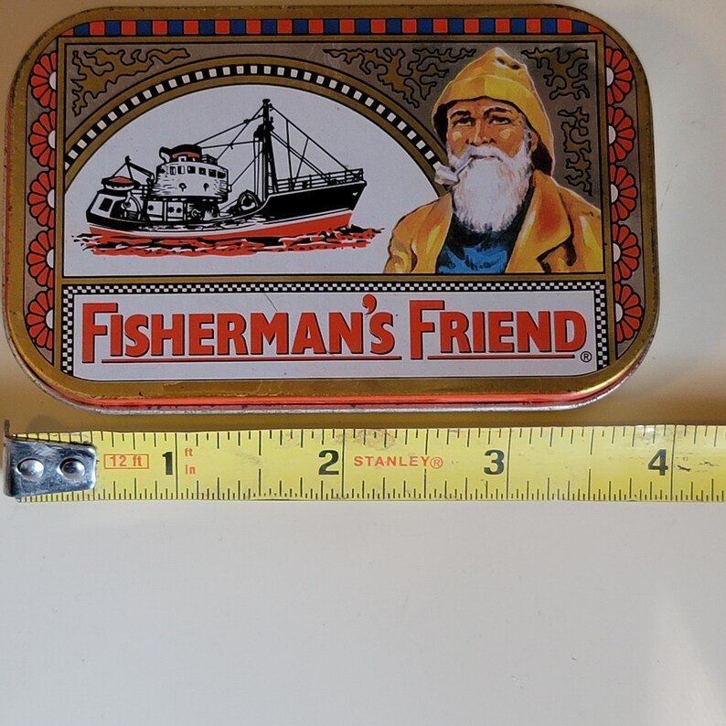 Fisherman's Friend Menthol Old Metal Tin Box Etsy