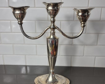 Candelabra Candle holder Vintage Candle Holder Silver Plated Candlestick