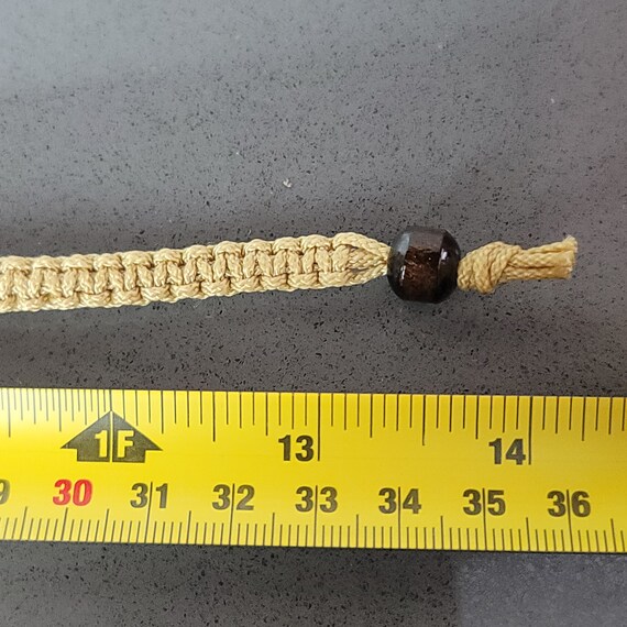 Vintage Beaded Braided Macrame Chocker Necklace B… - image 5